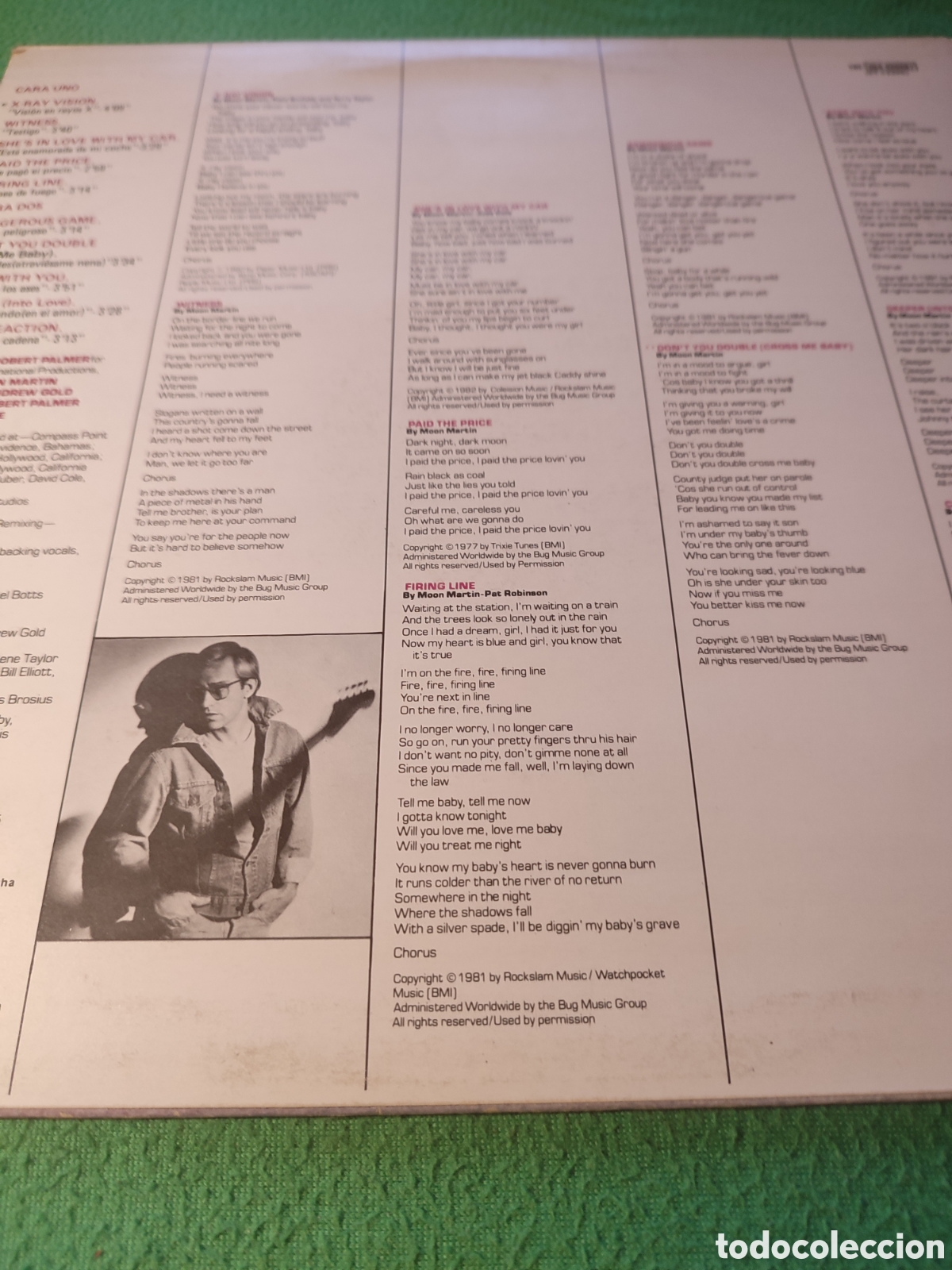 Discos de vinilo: Moon Martin - Mystery ticket vinilo Lp - Foto 4