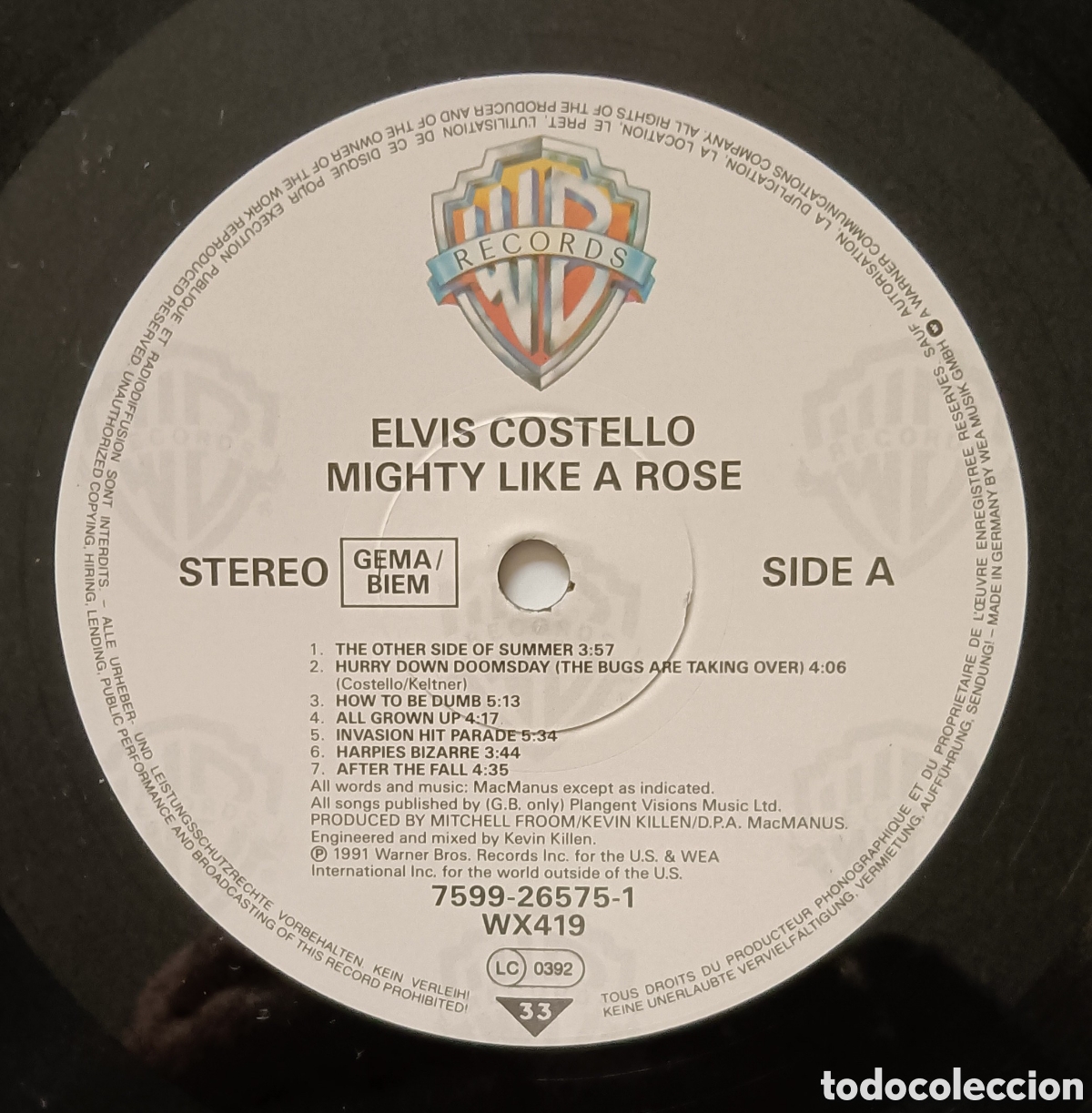 Discos de vinilo: Elvis Costello, 1991 - Mighty like a rose - Foto 5