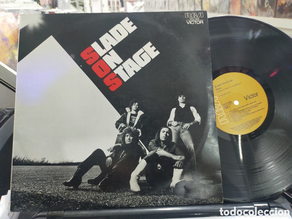 Discos de vinilo: Slade on stage LP Australia 1982 - Foto 1