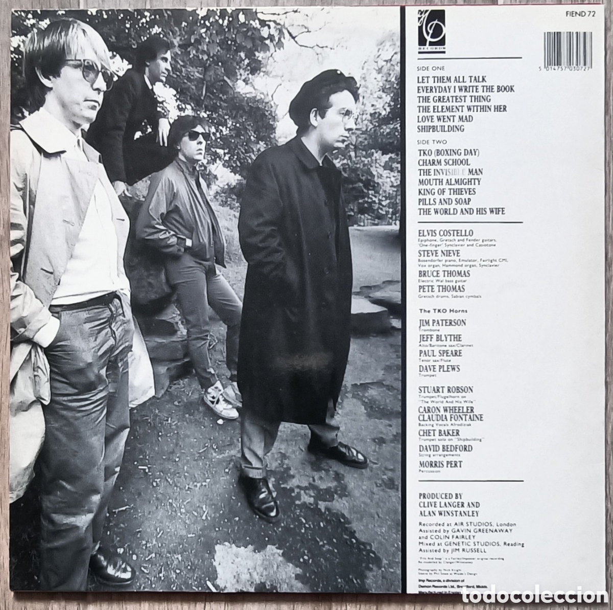 Discos de vinilo: Elvis Costello, 1987 - Punch The clock - Foto 2