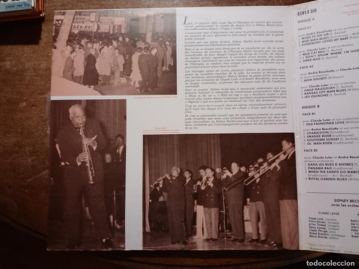 Discos de vinilo: Sidney Bechet - le soir ou .... lon cassa lOlympia - Foto 2
