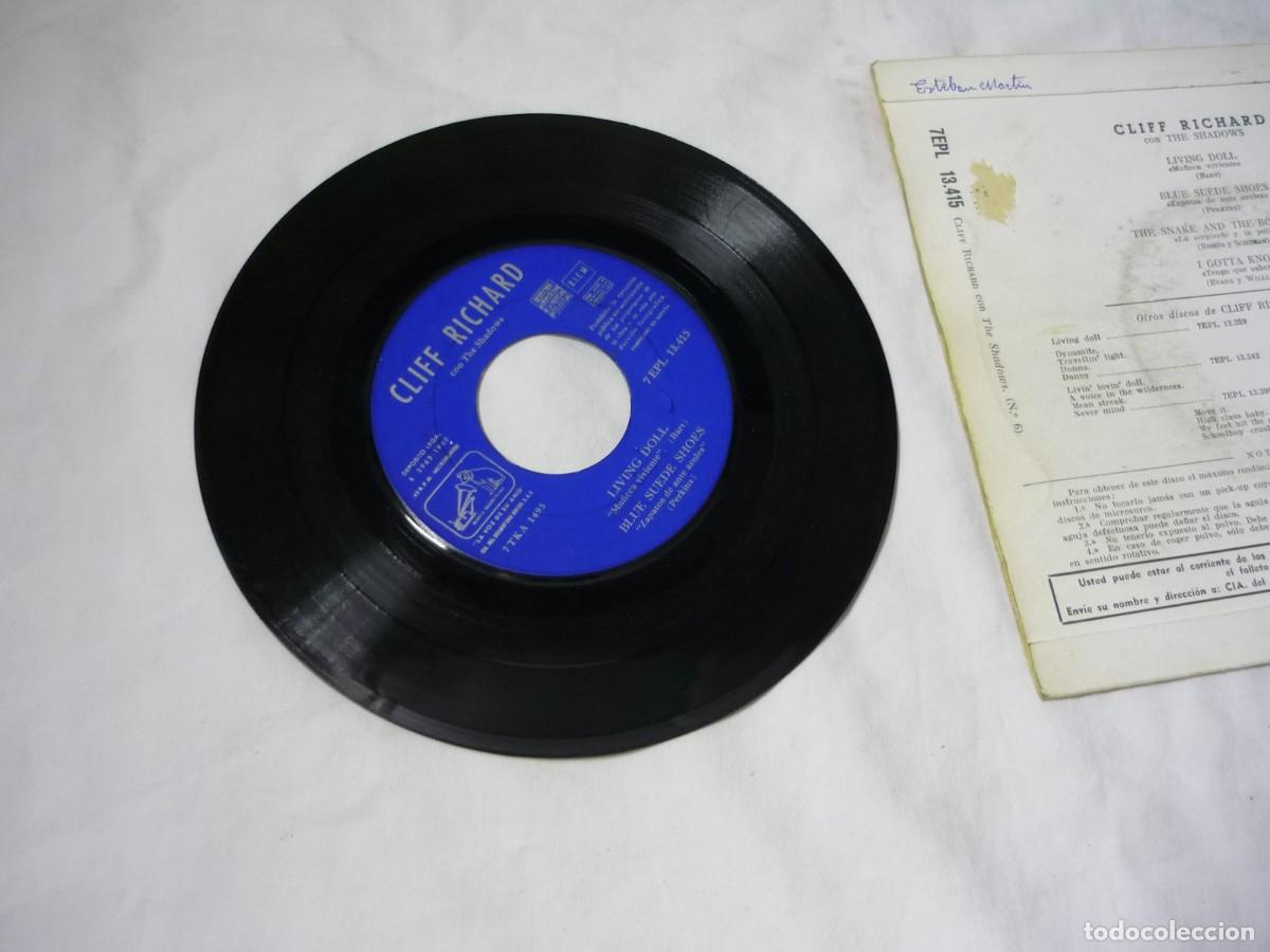 Discos de vinilo: EP vinilo Cliff Richard con The Shadows - Foto 3