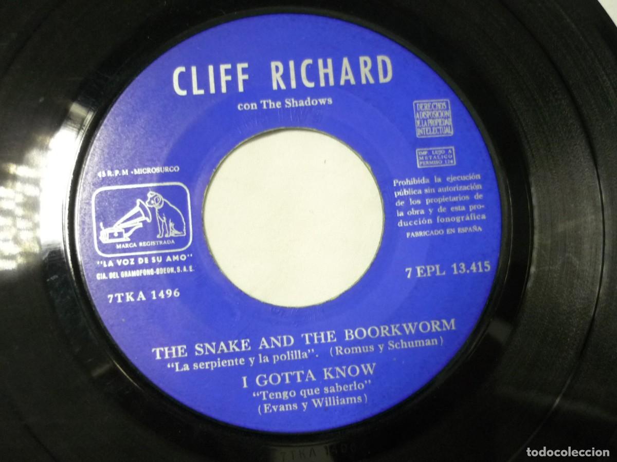 Discos de vinilo: EP vinilo Cliff Richard con The Shadows - Foto 5