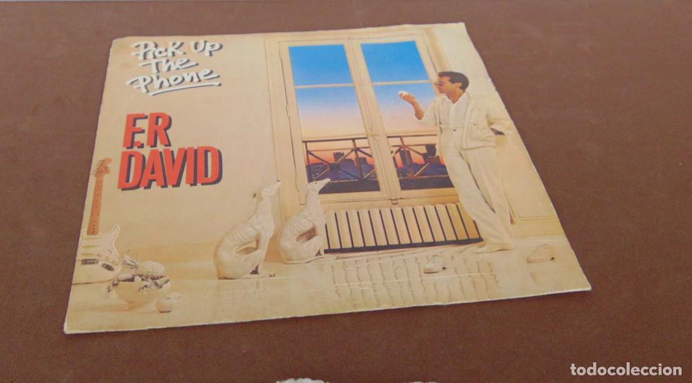 Discos de vinilo: F.R DAVID - PICK UP THE PHONE - SINGLE - Foto 4