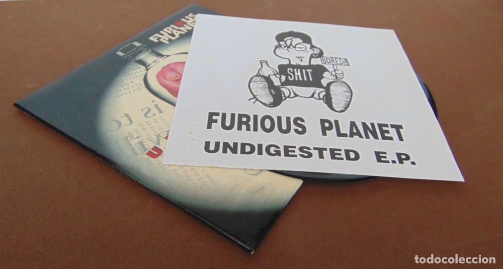 Discos de vinilo: FURIOUS PLANET - UNDIGESTED - DOBLE 45 E.P.- EXPERIENCE RECORDS - 1994 - Foto 2