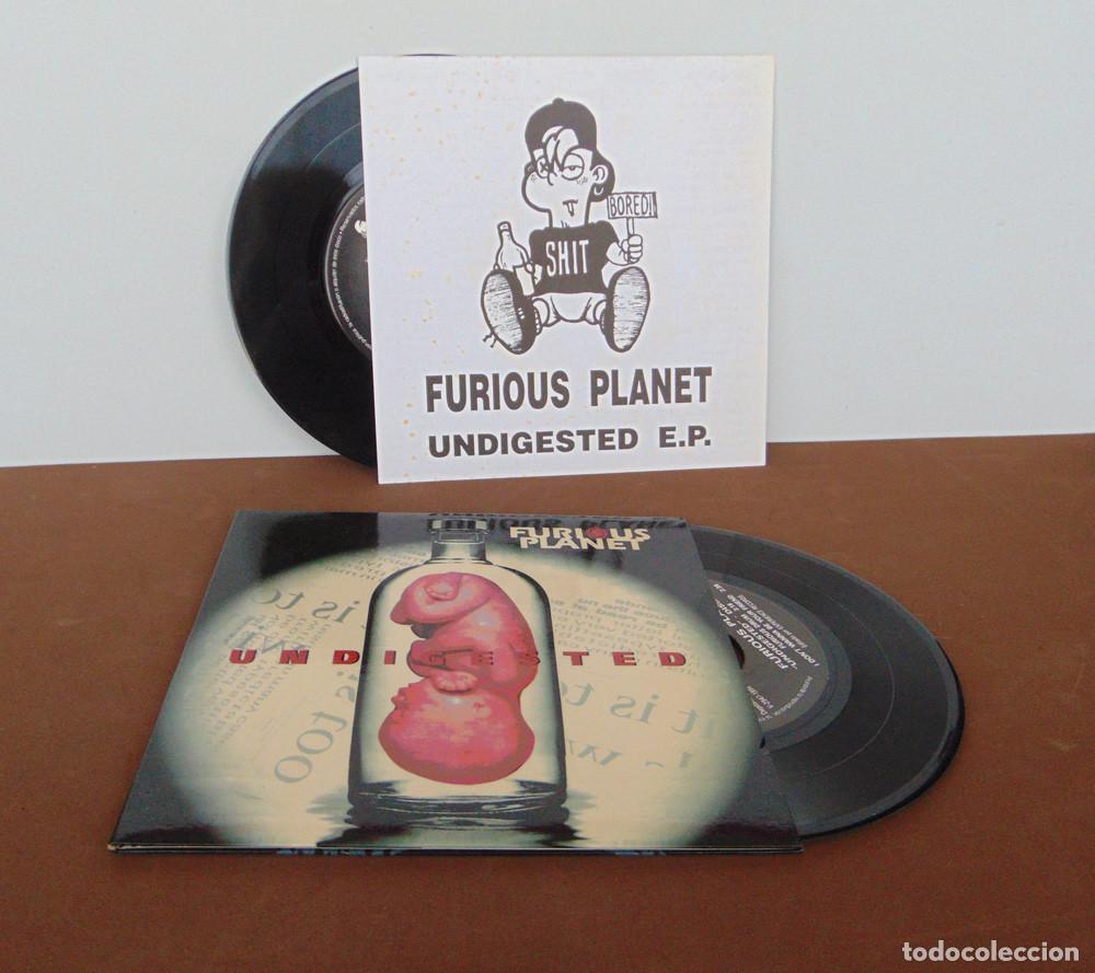 Discos de vinilo: FURIOUS PLANET - UNDIGESTED - DOBLE 45 E.P.- EXPERIENCE RECORDS - 1994 - Foto 4