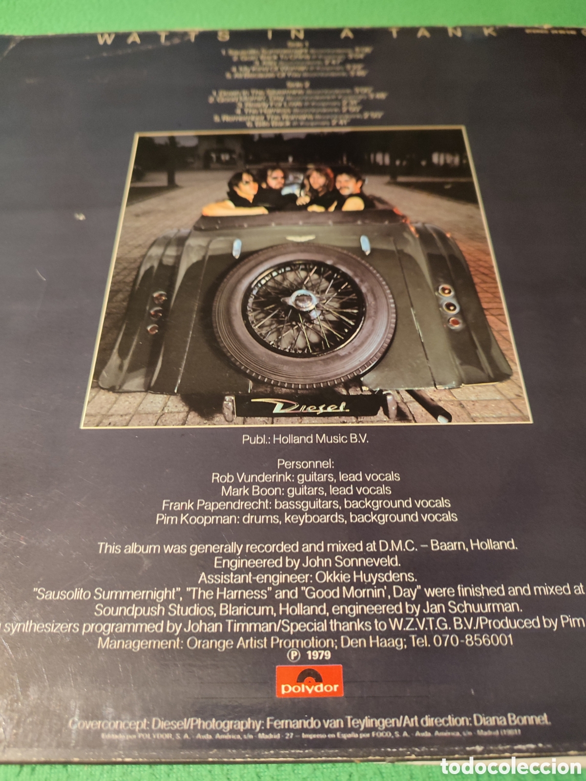 Discos de vinilo: Diesel - Watts in a tank vinilo Lp - Foto 4