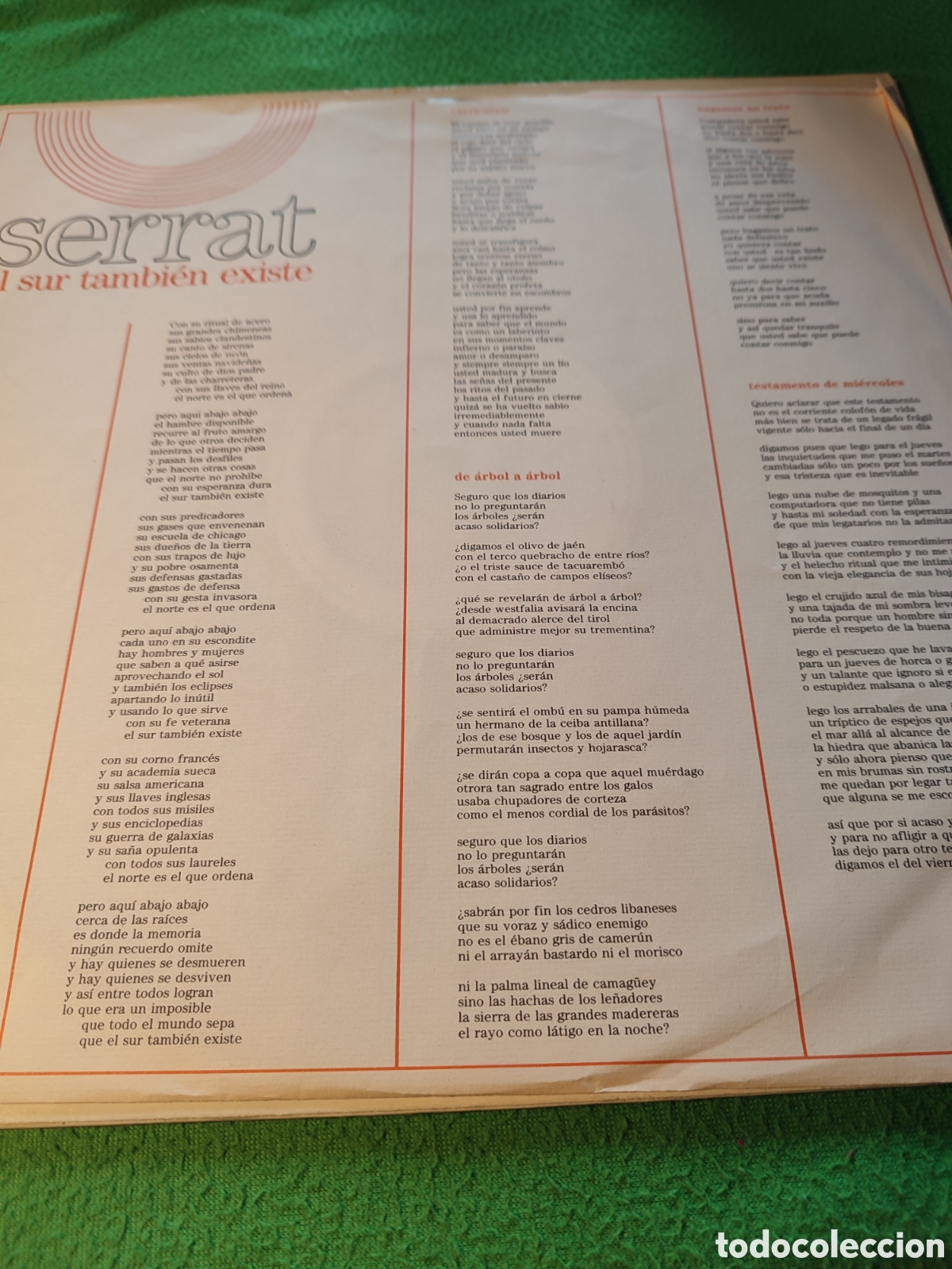 Discos de vinilo: Joan Manuel Serrat - El sur tambi&eacute;n existe - Foto 2