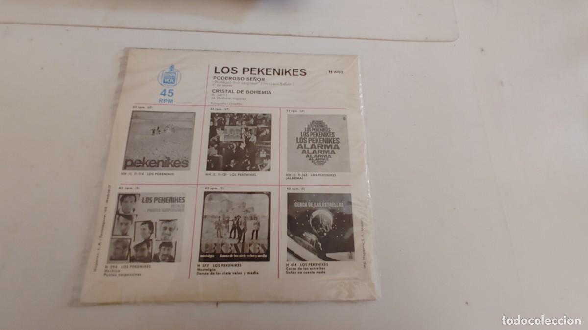 Discos de vinilo: LOS PEKENIKES-SINGLE PODEROSO SE&Ntilde;OR - Foto 2