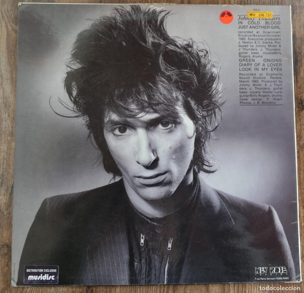 Discos de vinilo: LP VINILO- JOHNNY THUNDERS- IN COLD BLOOD-1982 - Foto 2