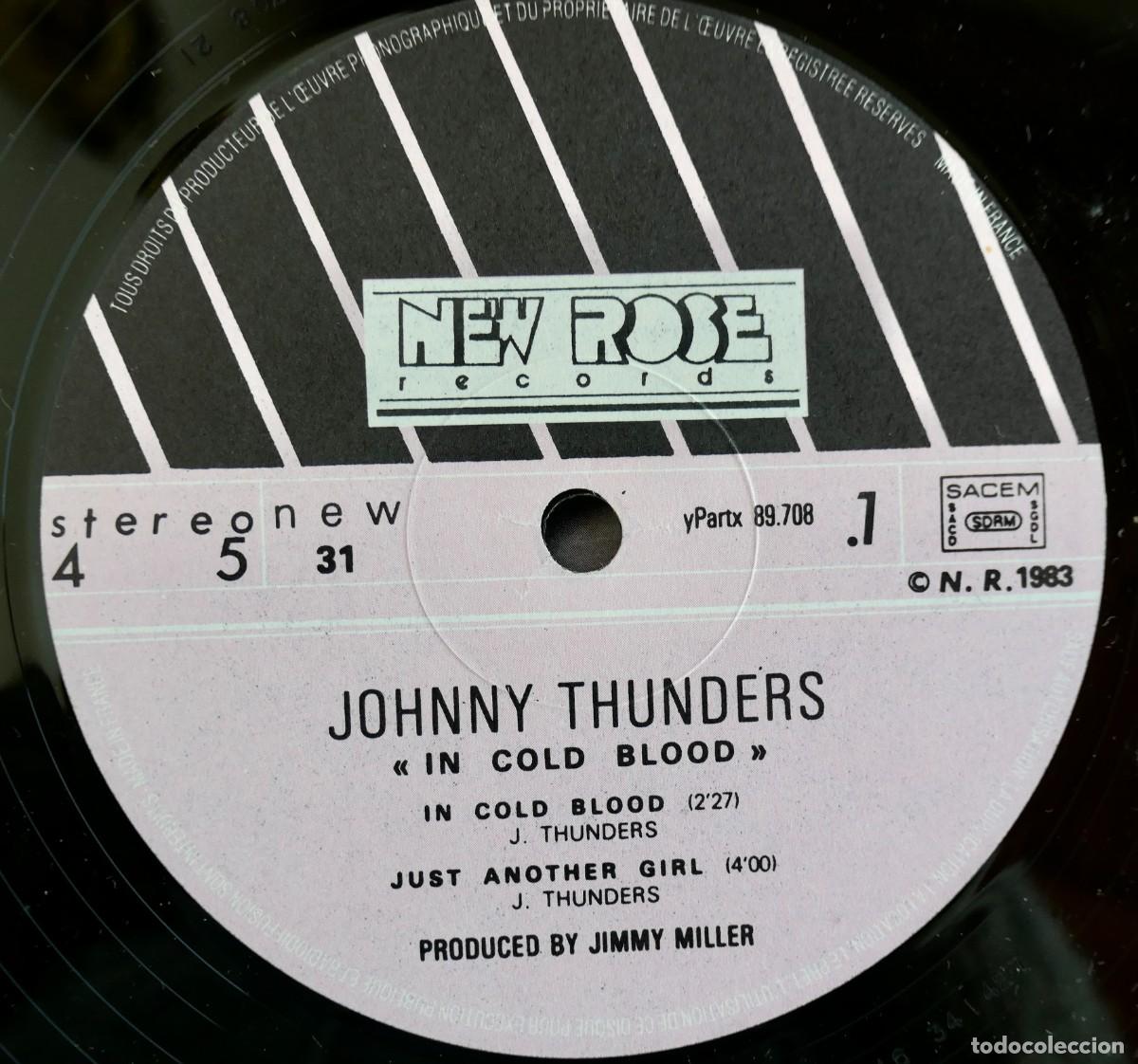 Discos de vinilo: LP VINILO- JOHNNY THUNDERS- IN COLD BLOOD-1982 - Foto 7