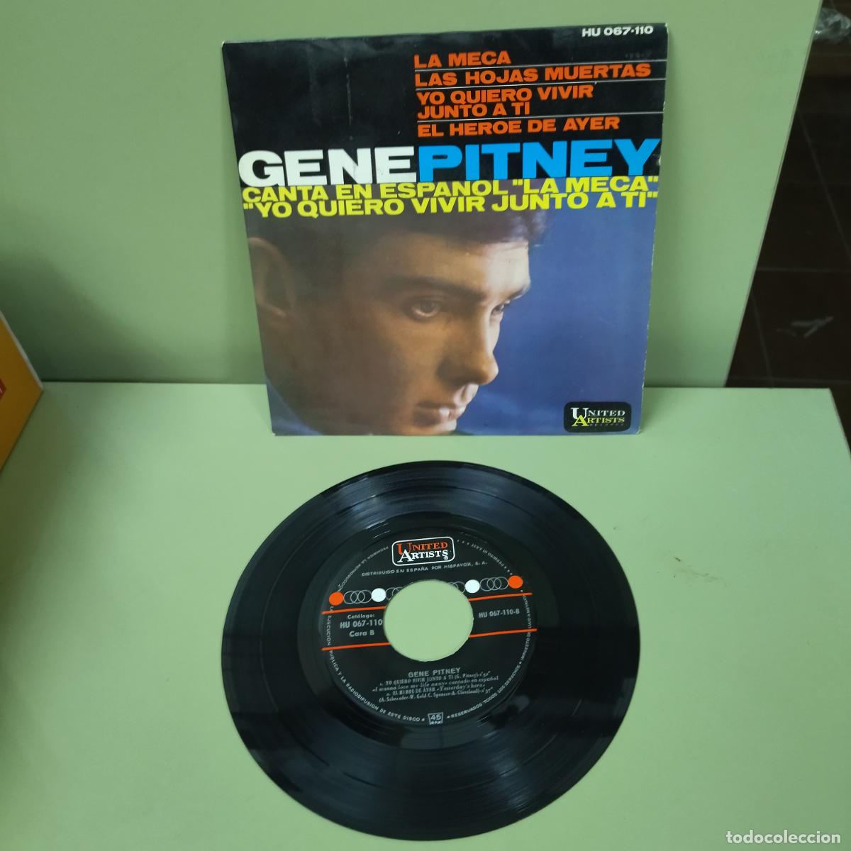 Discos de vinilo: EP SINGLE DISCO VINILO GENE PITNEY LA MECA +3 - Foto 1