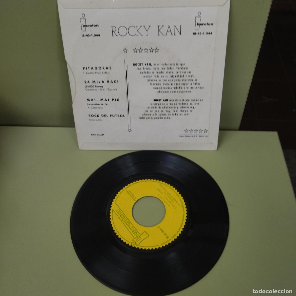 Discos de vinilo: EP SINGLE DISCO VINILO ROCKY KAN PITAGORAS +3 - Foto 2