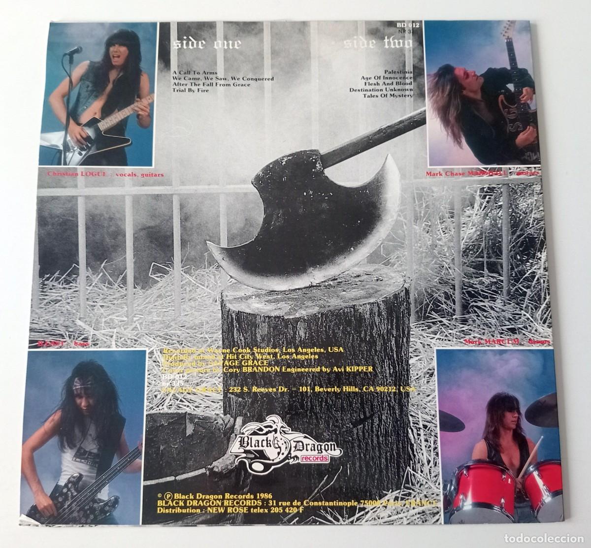 Discos de vinilo: LP SAVAGE GRACE - AFTER THE FALL FROM GRACE - Foto 2