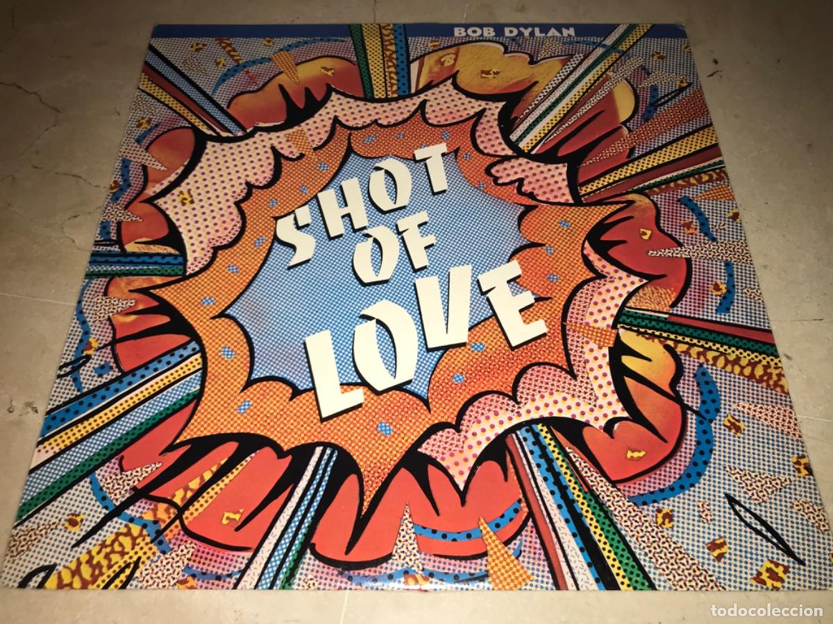 Discos de vinilo: BOB DYLAN-SHOT OF LOVE-CONTIENE ENCARTE-ORIGINAL ESPA&Ntilde;OL 1981