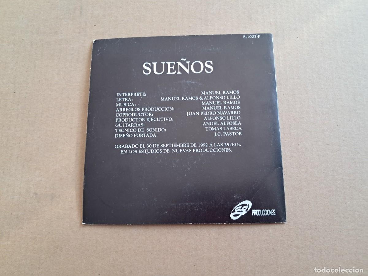 Discos de vinilo: MANUEL RAMOS - SUE&Ntilde;OS SINGLE 1992 - Foto 3