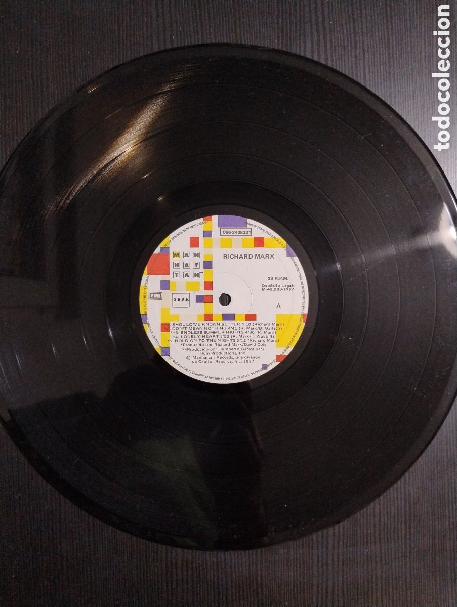 Discos de vinilo: Richard Marx LP made in Spain - Foto 3