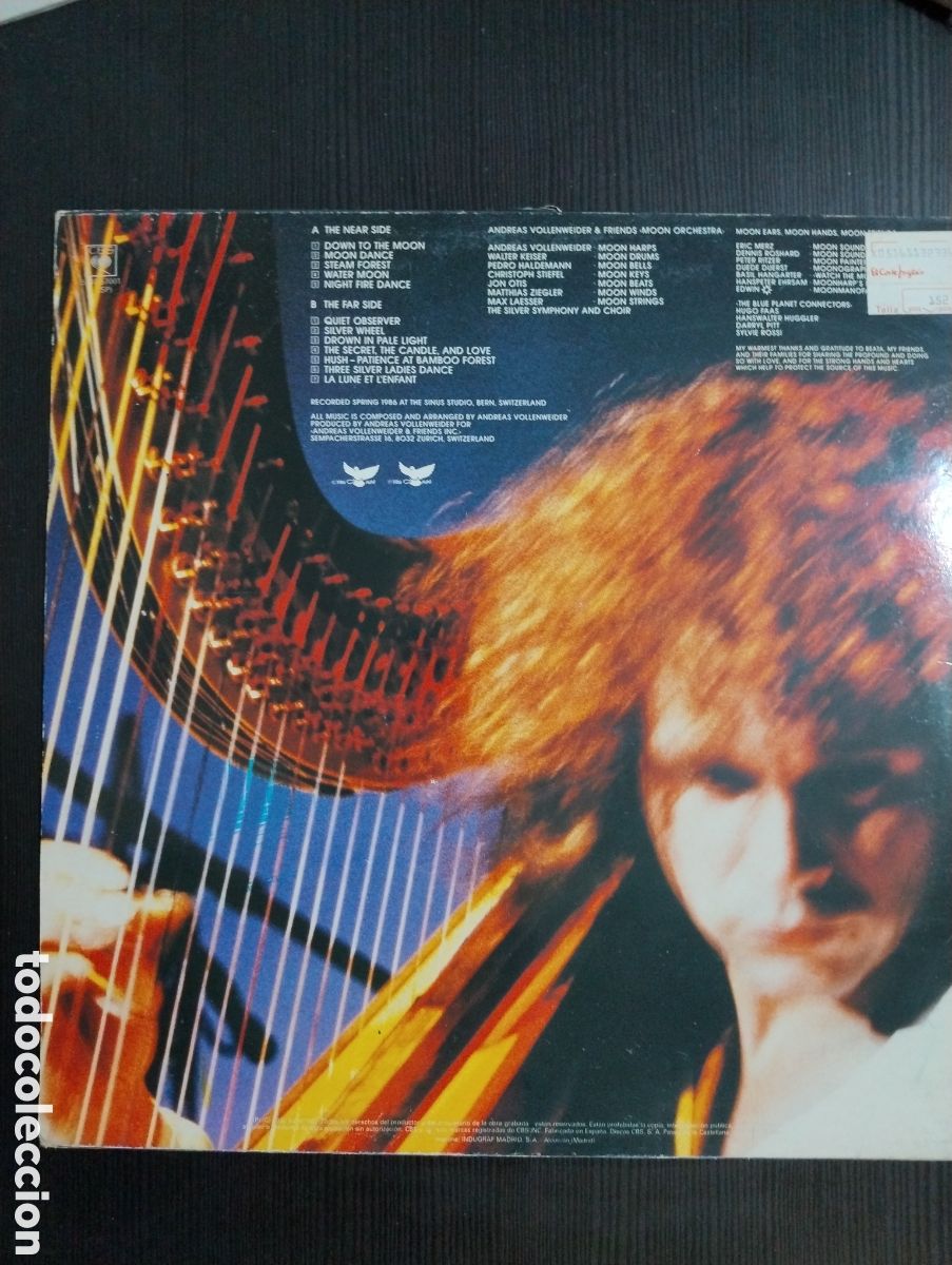 Discos de vinilo: Andreas vollenweider lp down to the moon - Foto 2