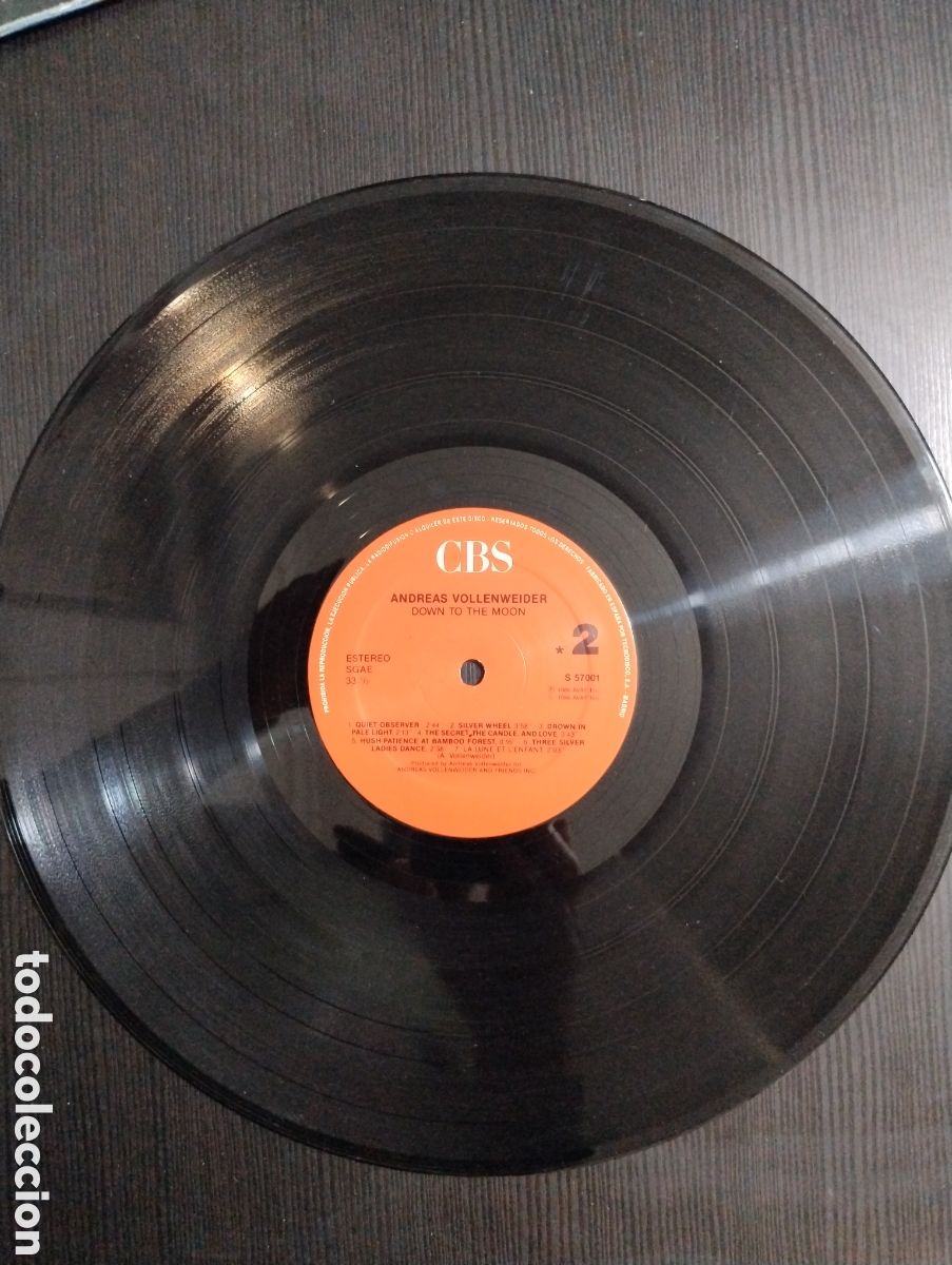 Discos de vinilo: Andreas vollenweider lp down to the moon - Foto 3