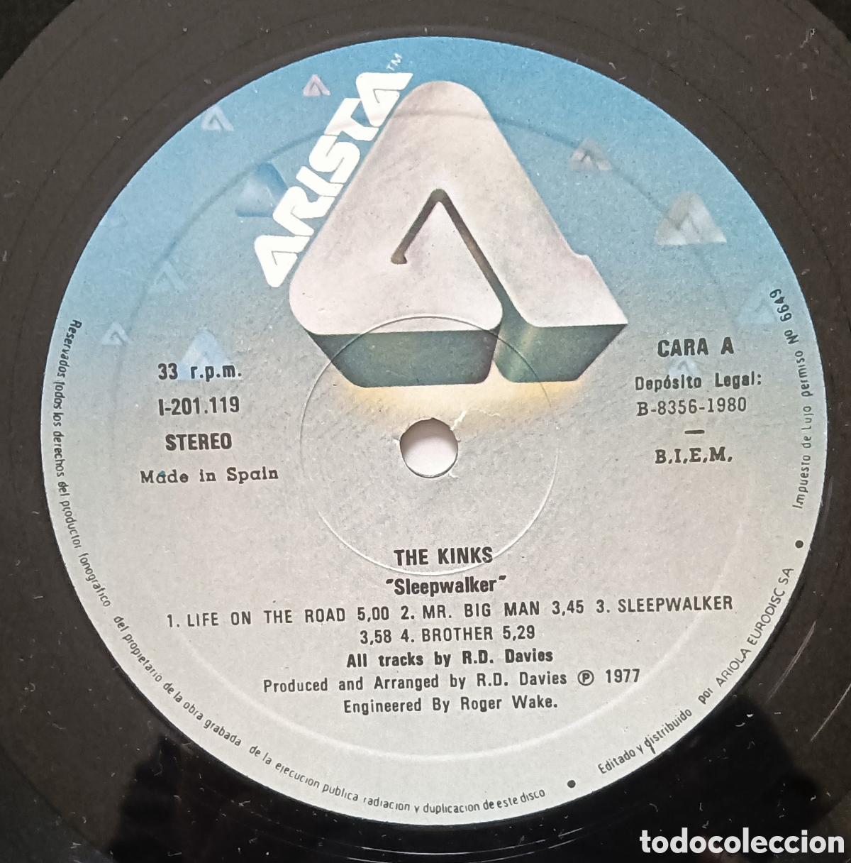 Discos de vinilo: The Kinks, 1977 - Sleepwalker - Foto 3