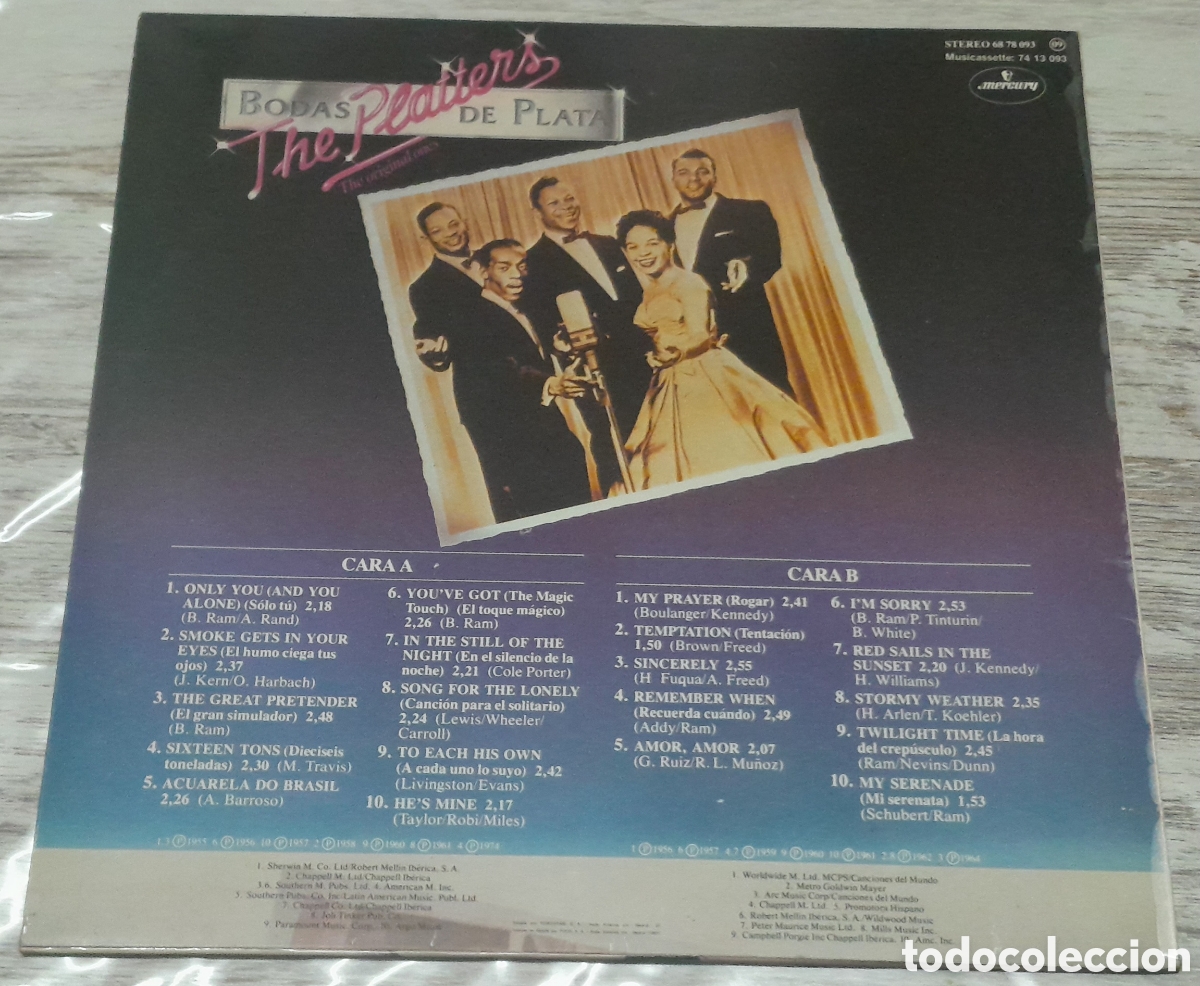 Discos de vinilo: THE PLATTERS - BODAS DE PLATA - Foto 2