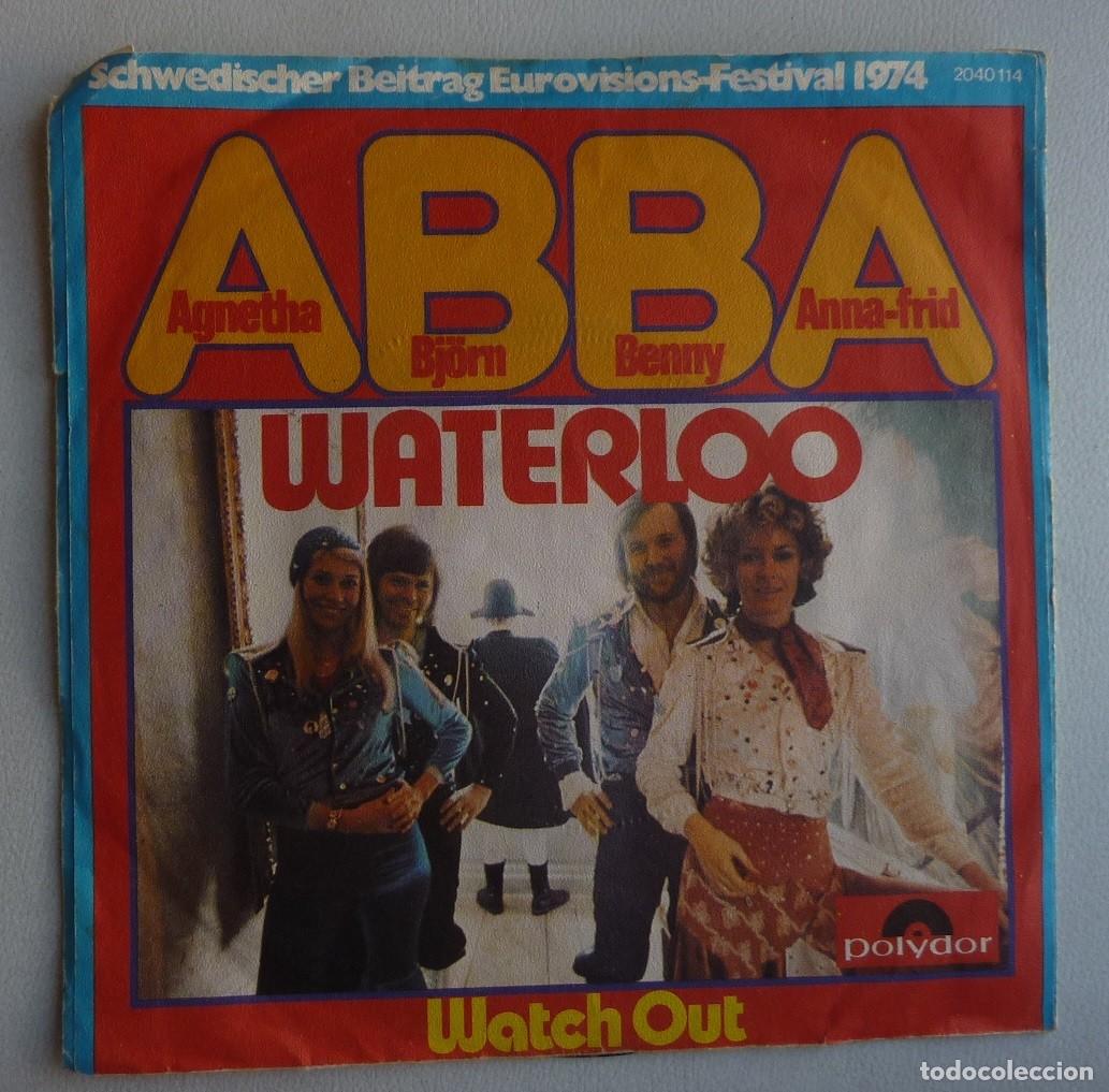 Discos de vinilo: ABBA / WATERLOO / GERMANY / 1974 / SINGLE - Foto 1