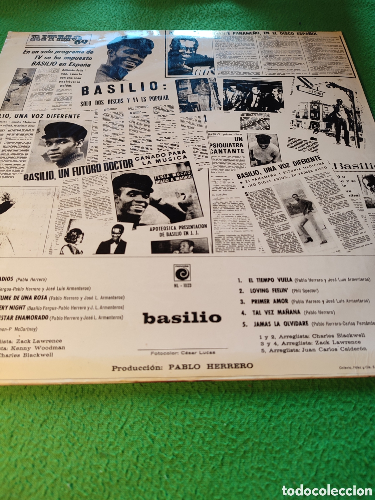 Discos de vinilo: Basilio - Basilio vinilo Lp edici&oacute;n 1970 - Foto 2