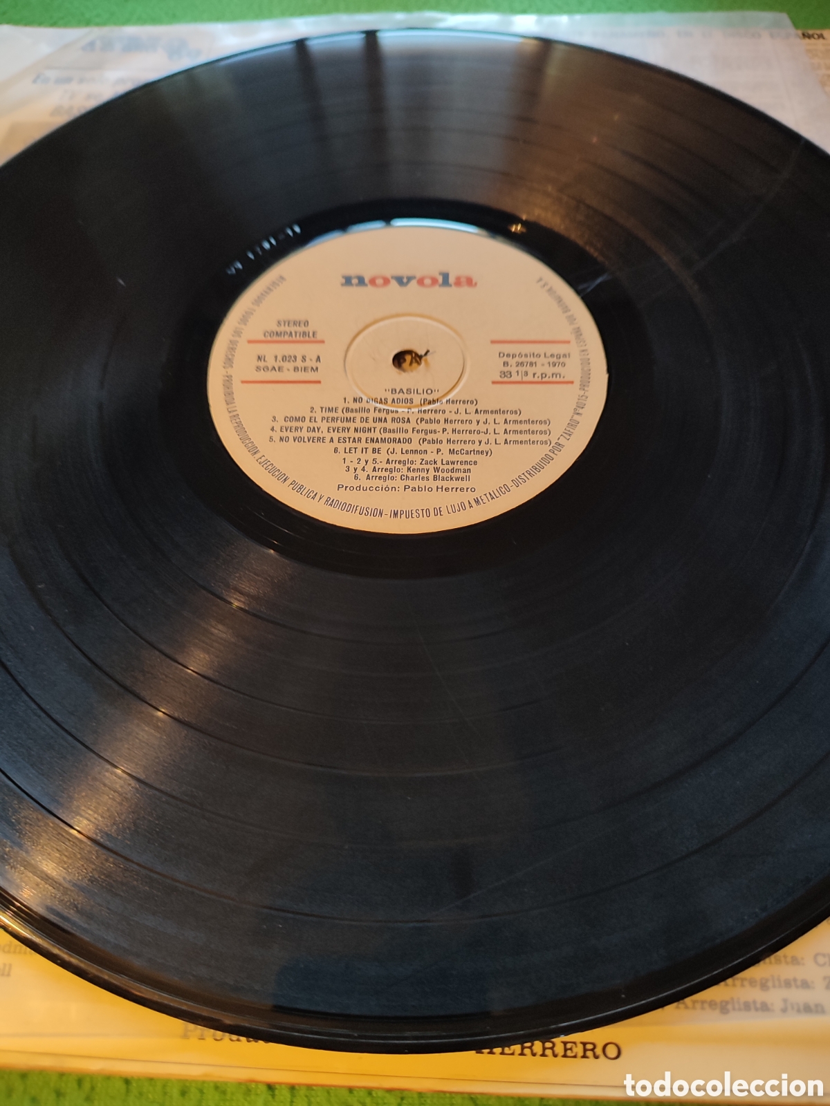 Discos de vinilo: Basilio - Basilio vinilo Lp edici&oacute;n 1970 - Foto 3