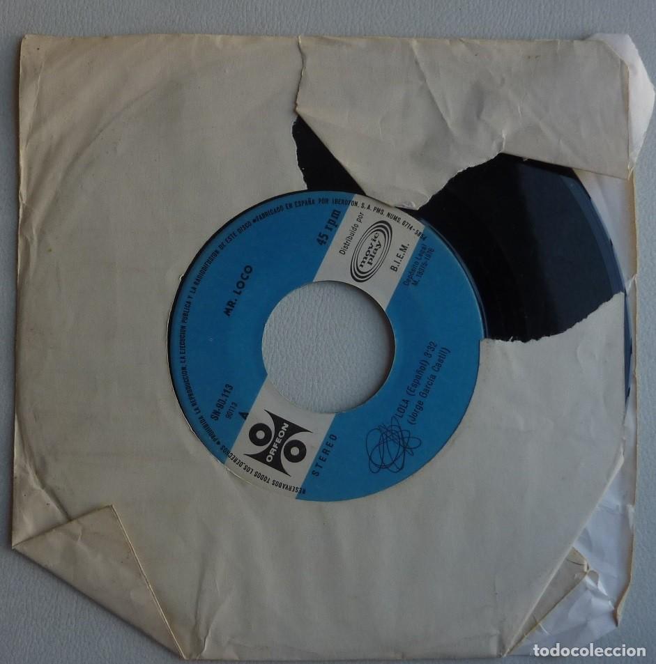 Discos de vinilo: MR. LOCO / LOLA / 1975 / SINGLE - Foto 1
