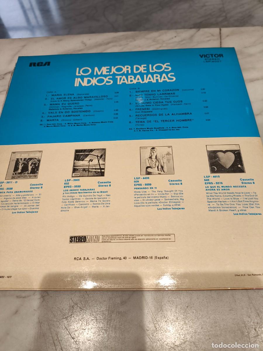 Discos de vinilo: Disco vinilo lo mejor de los indios tabajaras - Foto 2