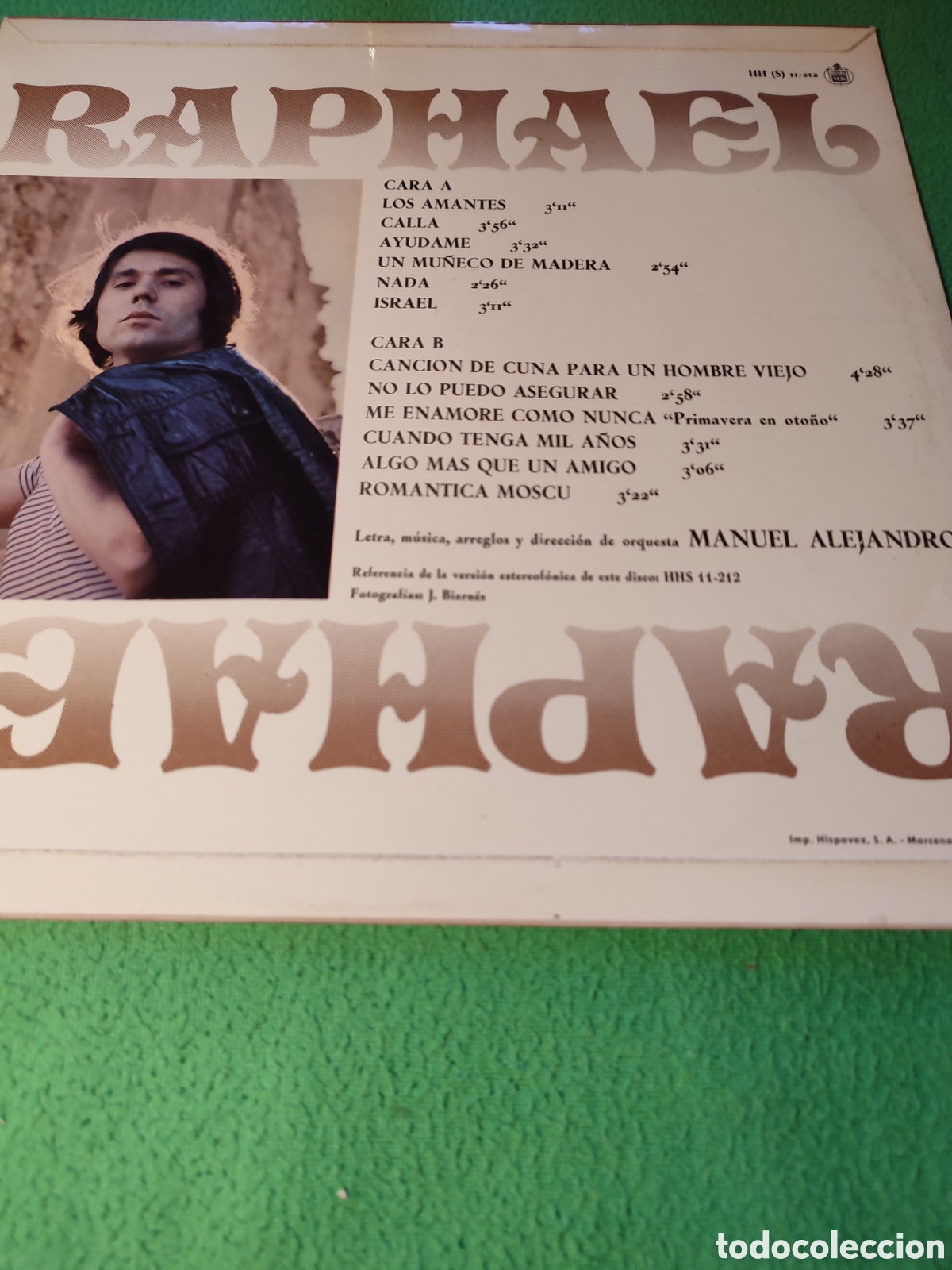 Discos de vinilo: Raphael - Algo m&aacute;s.... vinilo Lp - Foto 2