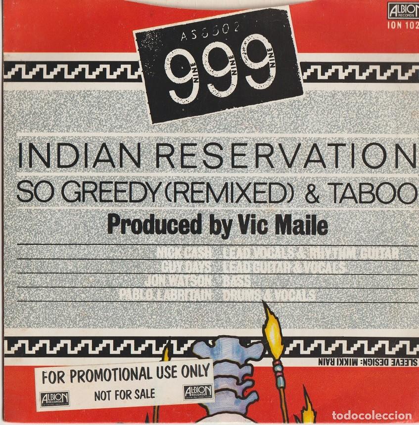 Discos de vinilo: 999 &ndash; Indian Reservation - Foto 2
