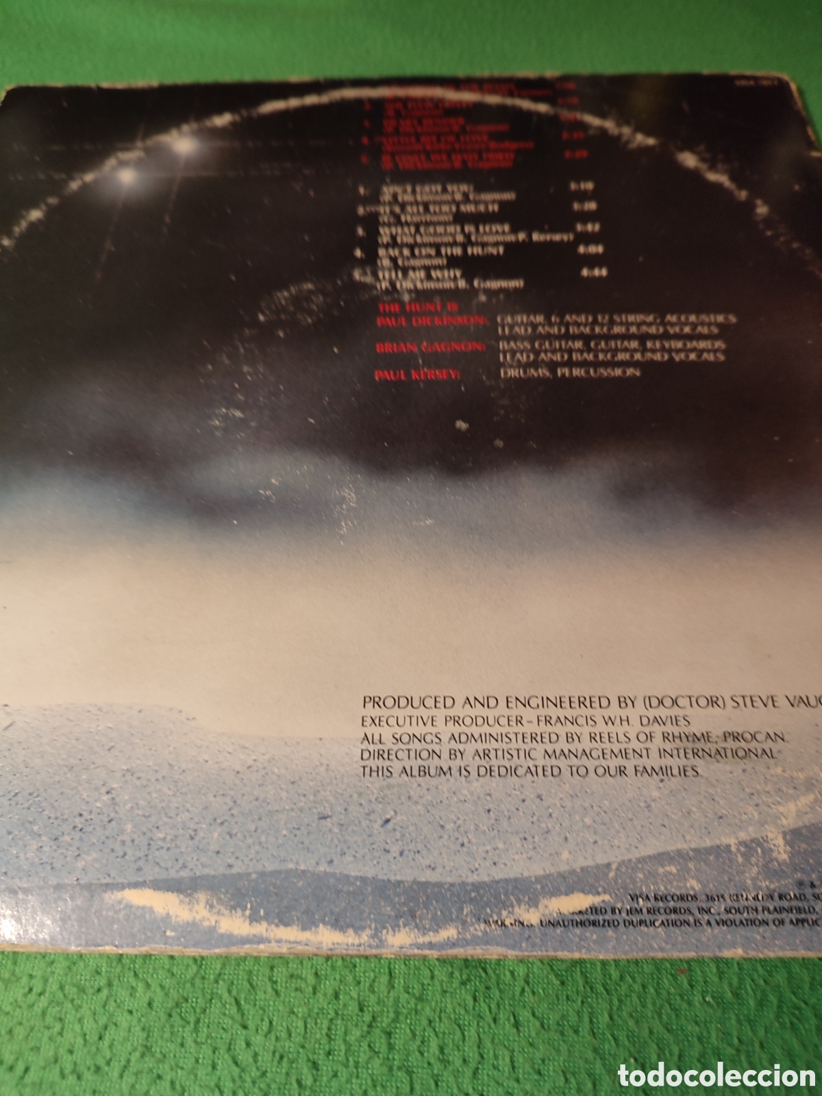 Discos de vinilo: Hunt - Back on the Hunt Vinilo Lp USA - Foto 4