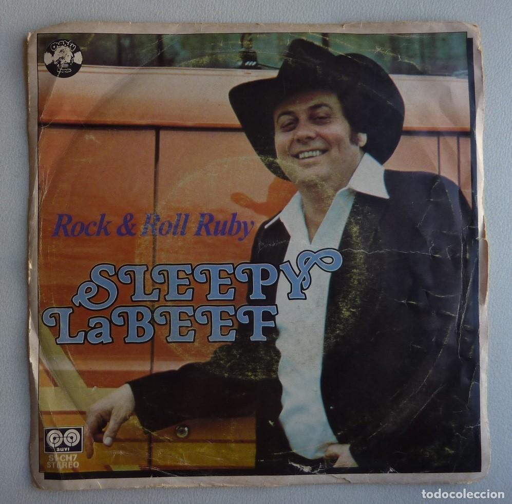 Discos de vinilo: SLEEPY LABEEF / ROCK & ROLL RUBY / 1980 / SINGLE - Foto 1