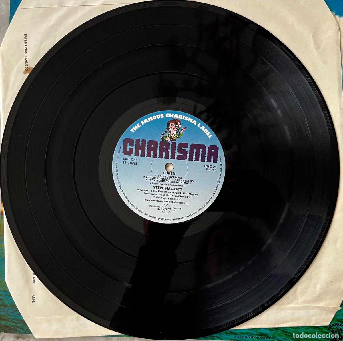 Discos de vinilo: STEVE HACKETT (GENESIS) CURED. LP UK 1984 Y COMO NUEVO - Foto 3