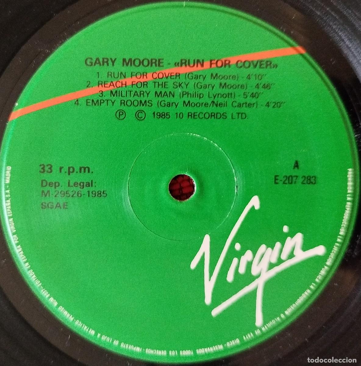 Discos de vinilo: GARY MOORE ** Run For Cover ** VINILO LP 1985 - Foto 3