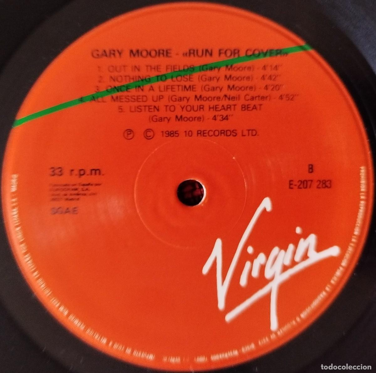 Discos de vinilo: GARY MOORE ** Run For Cover ** VINILO LP 1985 - Foto 4