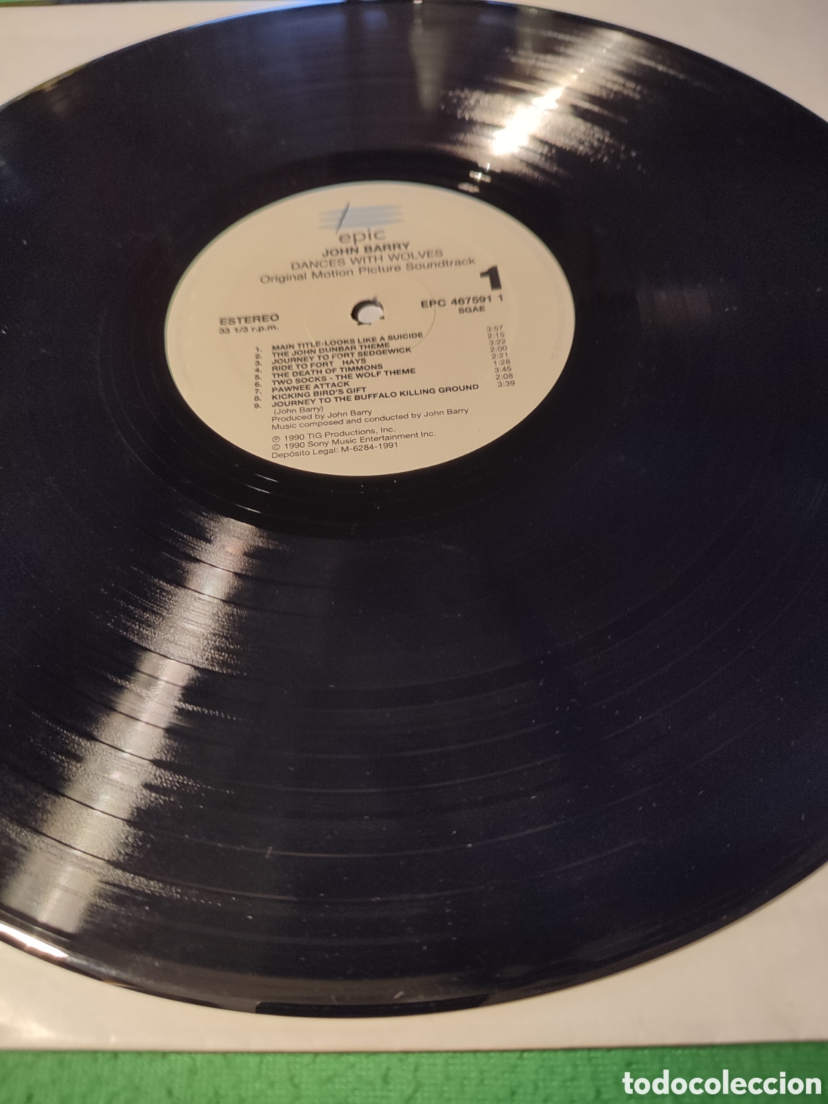 Discos de vinilo: John Barry - Dances with wolves Vinilo Lp - Foto 3