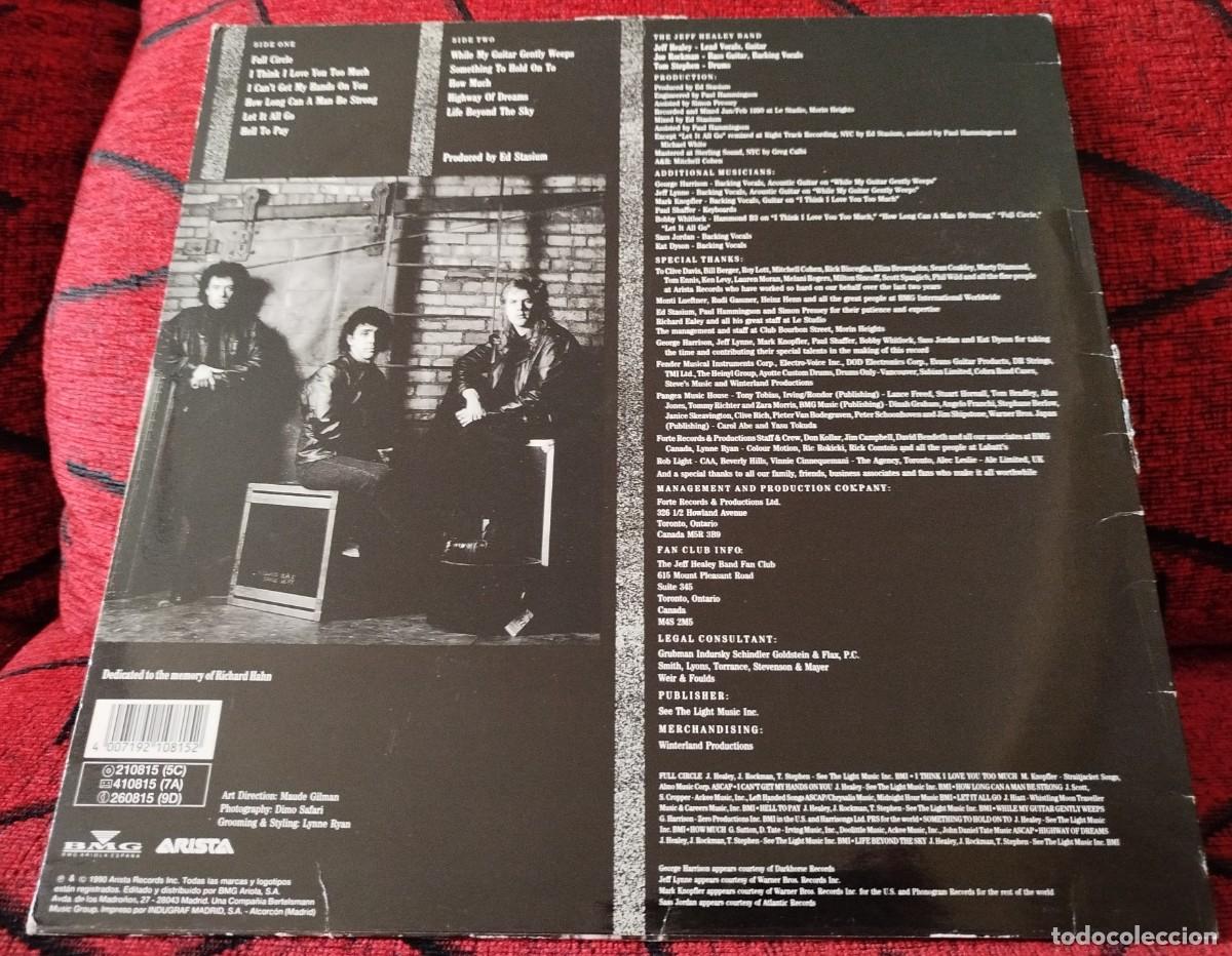 Discos de vinilo: JEFF HEALEY BAND ** Hell To Pay ** VINILO LP 1990 - Foto 2