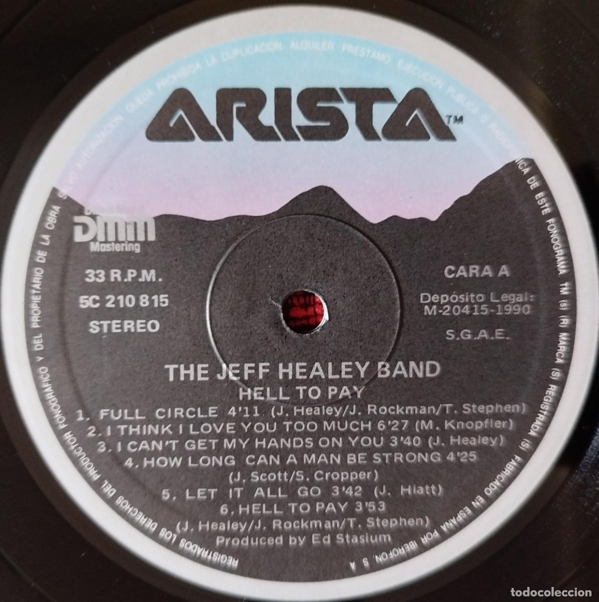 Discos de vinilo: JEFF HEALEY BAND ** Hell To Pay ** VINILO LP 1990 - Foto 3