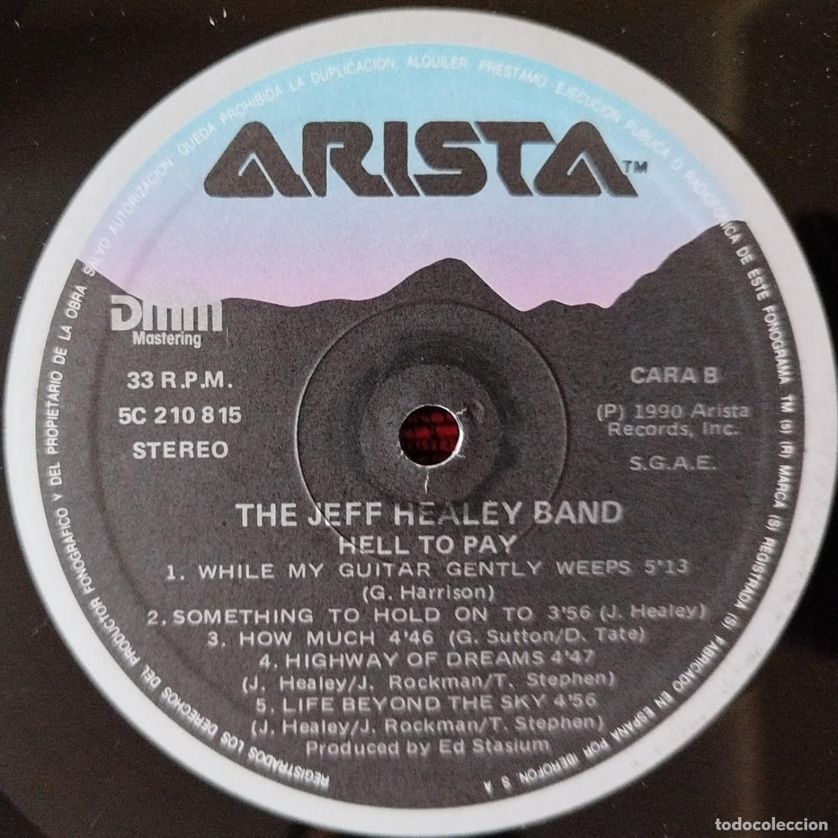Discos de vinilo: JEFF HEALEY BAND ** Hell To Pay ** VINILO LP 1990 - Foto 4