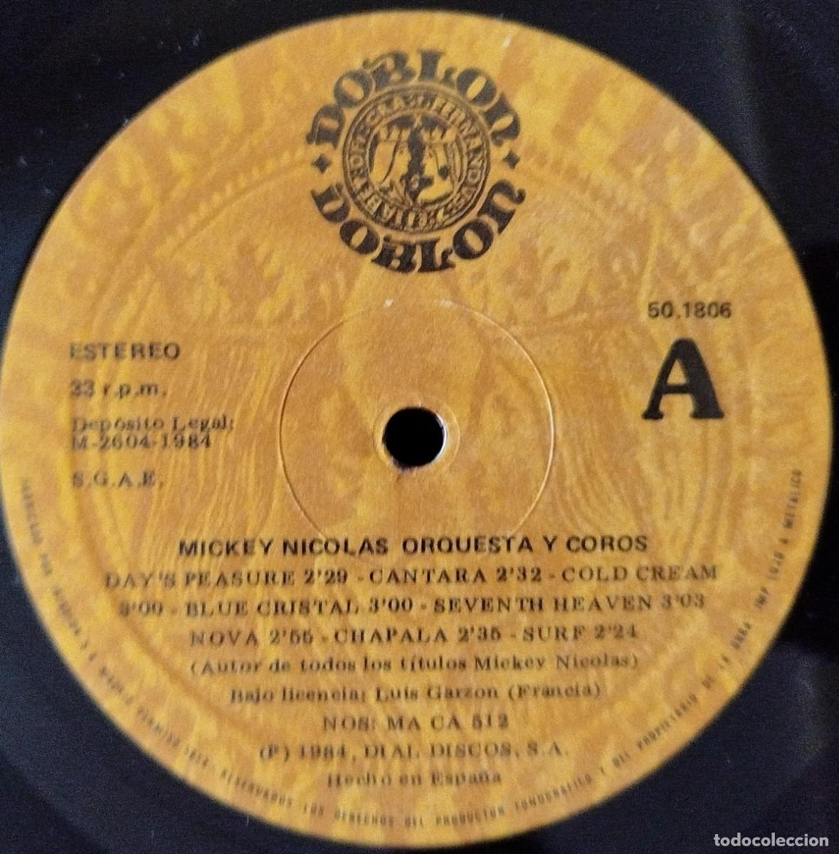 Discos de vinilo: MICKEY NICOLAS ** Orquesta Y Coros ** VINILO LP 1984 - Foto 3