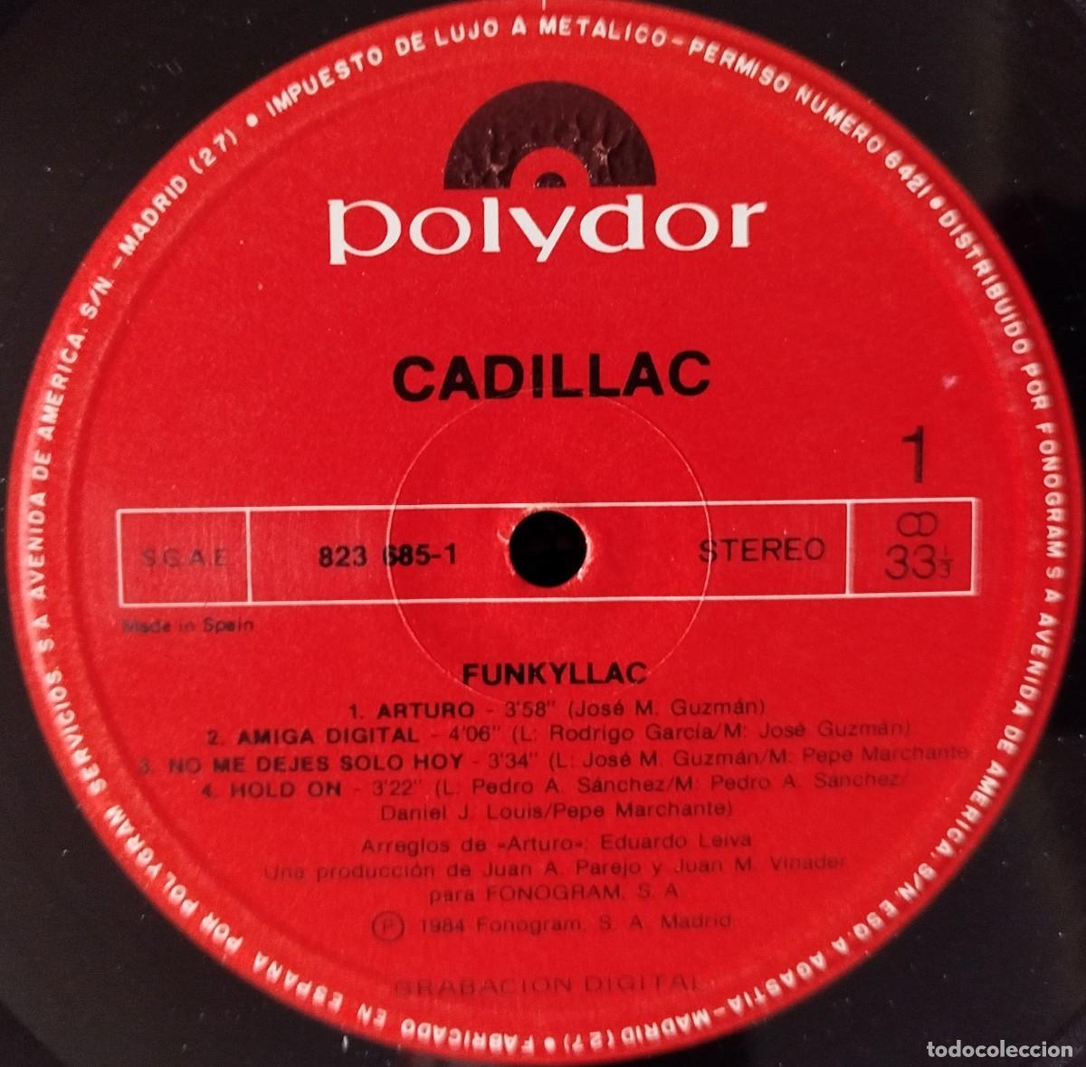 Discos de vinilo: CADILLAC ** Funkyllac ** VINILO LP 1984 - Foto 3