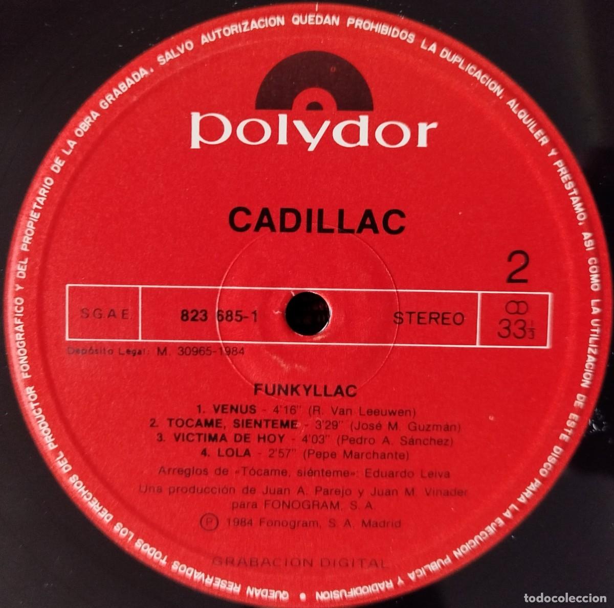 Discos de vinilo: CADILLAC ** Funkyllac ** VINILO LP 1984 - Foto 4