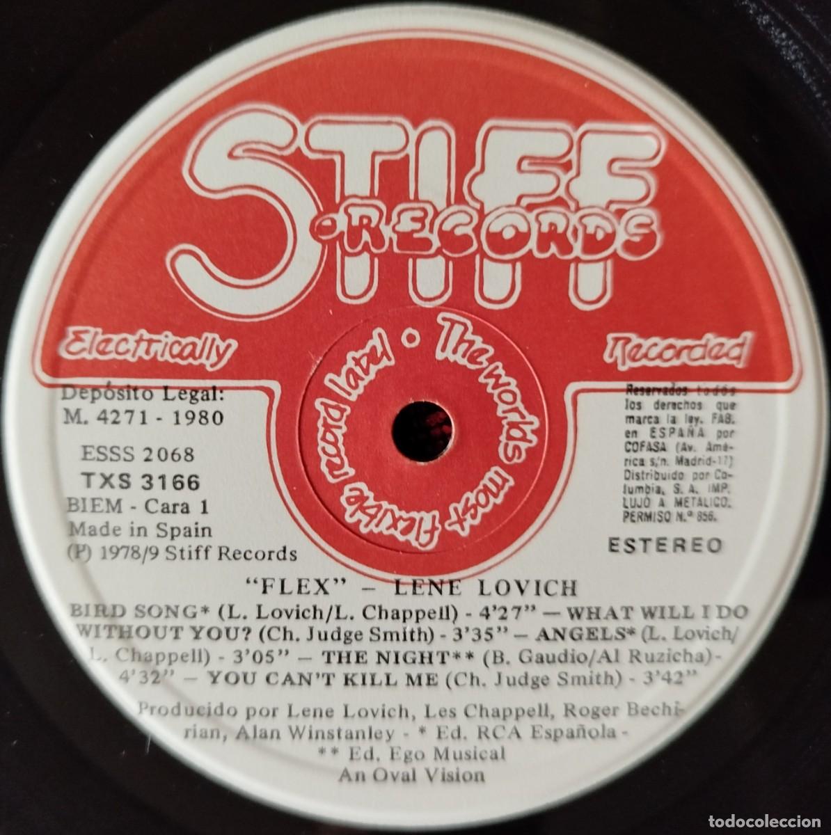Discos de vinilo: LENE LOVICH ** Flex ** VINILO LP 1980 - Foto 3