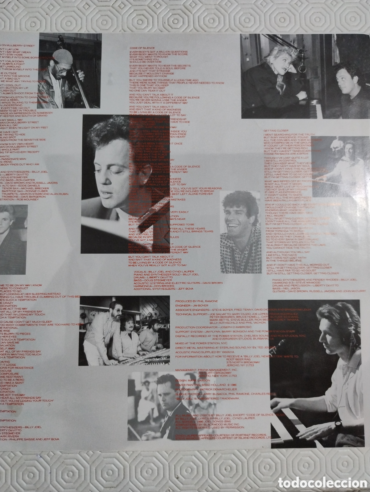 Discos de vinilo: Billy Joel the Bridge lp - Foto 3