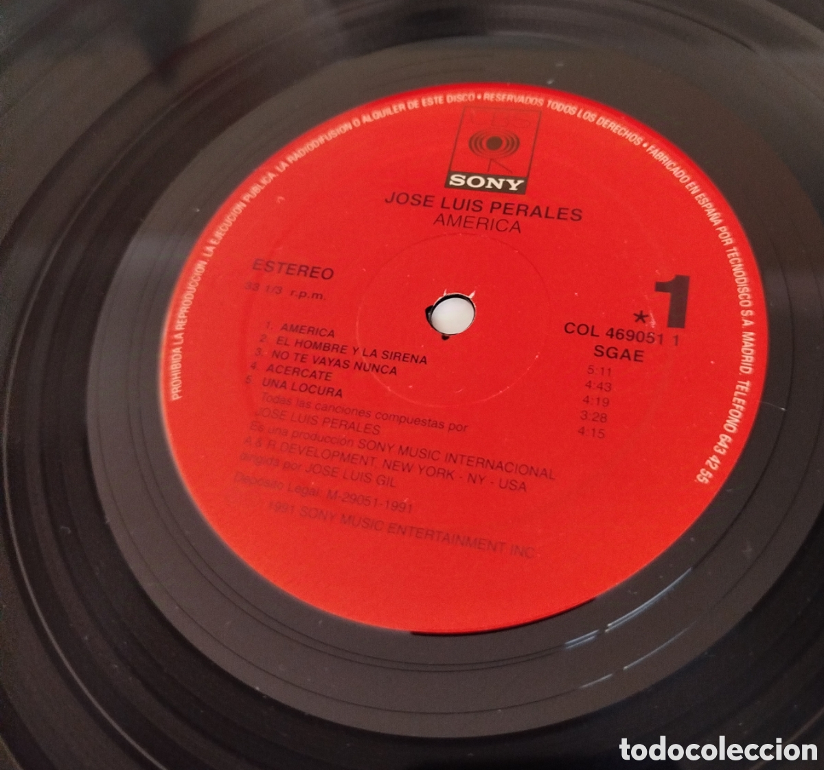 Discos de vinilo: Jose Luis Perales - America - Foto 3