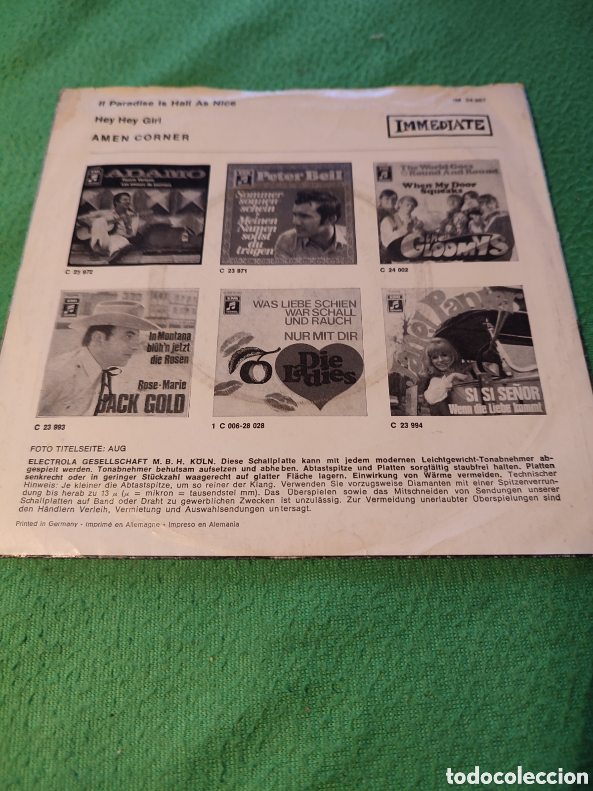 Discos de vinilo: Amen Corner - If paradise is half as nice - Foto 2