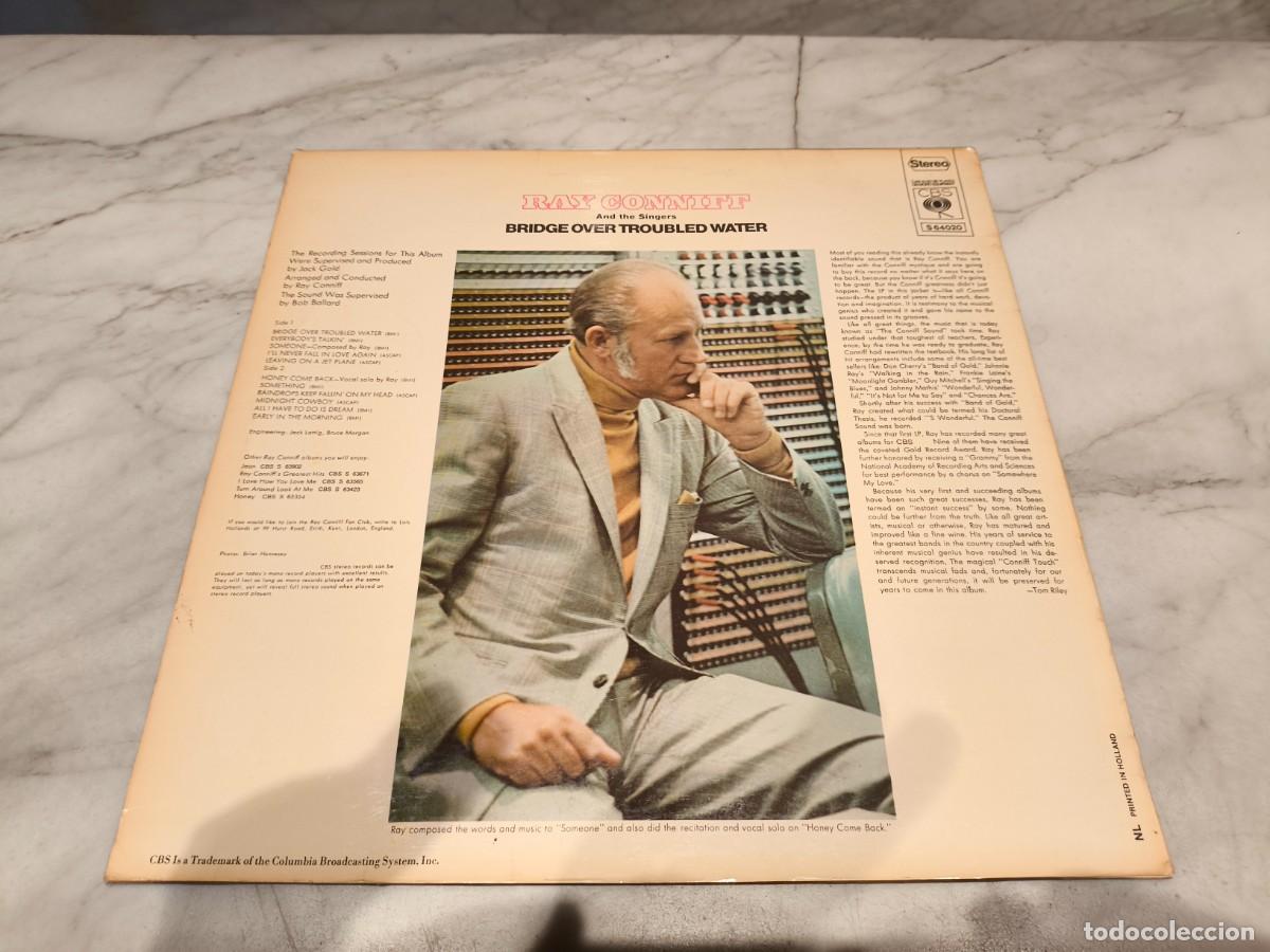 Discos de vinilo: DISCO VINILO RAY CONNIFF - BRIDGE OVER TROUBLED WATER - LP CBS 1970 - Foto 2