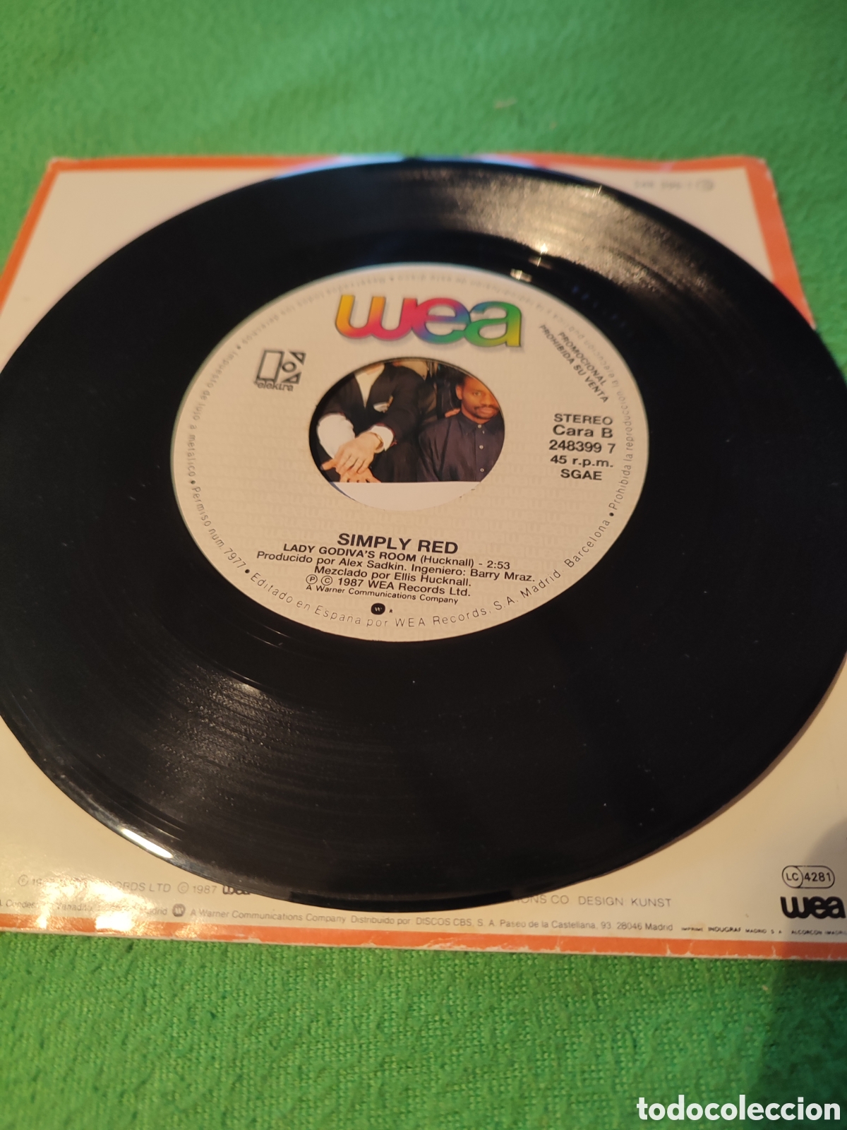 Discos de vinilo: Simply Red - Infidelity single promocional - Foto 3